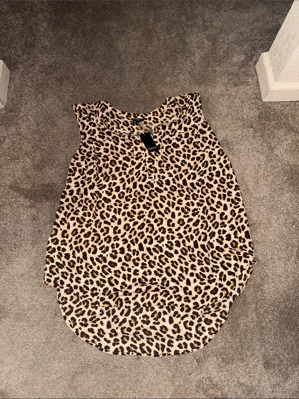 torrid Leopard Print Sleeveless Cami - Beige & Brown